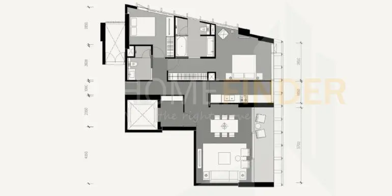 The Estelle Phrom Phong - 2BR2WC102.19sqm - 02